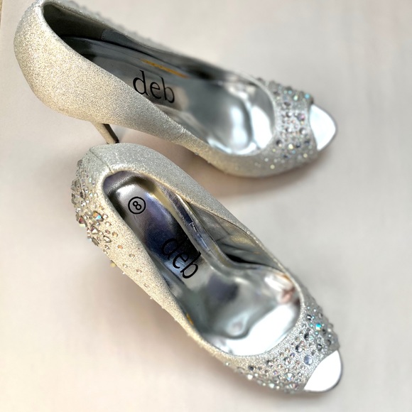 Sparkly Silver 5 in. Heels - Picture 3 of 4